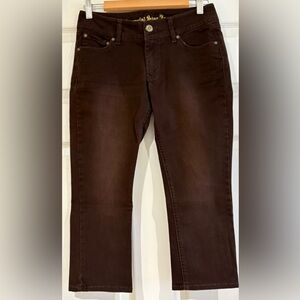 NWOT Imperial Star Brown denim Capri Jeans size 5